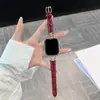 Adequado para Apple 678910 Fivela Metálica em Forma de D com Superfície de Gelo Padrão Crocodilo Pulseira de Relógio Samsung Huawei Fit4 Pulseira Xiaomi