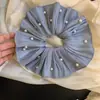 Goma para el pelo azul para mujer, tamaño grande, alta elasticidad, nuevo y elegante accesorio para el pelo de alta gama 2025