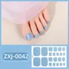 Zhengxiang Nuevas Pegatinas de Verano para Pies Pegatinas de Arte para Uñas Impermeables Color Puro Polvo de Cebolla Celebridad de Internet Pegatinas para Uñas Pegatinas de Arte para Uñas de los Pies Transfronterizo