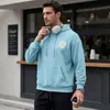 Moletom com capuz masculino transfronteiriço Amazon, estilo europeu e americano, primavera/outono, tamanho grande, estampado, modelagem solta, com bolsos, sportswear moderno