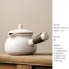 Pote Cerâmico de Grande Capacidade para Preparar Chá, Adequado para Infusão a Seco, Cozinhar Leite, Cozinhar Peras, Fritar Chá e Chá de Flores e Frutas