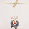 Decorações de Natal estrela de cinco pontas boneca veado ornamentos fantoche criativo vitrine de fantoches pelúcia de mesa pequenos ornamentos pendentes