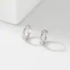 Brincos Nalan S925 Prata Esterlina Exquisitos e Simples Estilo Ins Nicho Diamante Trançado de Trigo Listrado Torcido M07372