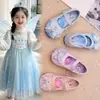 Zapatos de Cuero para Niñas Suela Suave Zapatos de Cristal Elsa Zapatos de Princesa para Niños Boca Cuadrada Zapatos Individuales 2026 Primavera/Otoño Nuevos Zapatos para Bebé