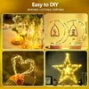 Luces de Hadas LED Impermeables para Bodas en Interiores y Exteriores, Navidad, Jardín, Mini Luces Intermitentes Decoración