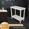 Bancada de Aço Inoxidável Espessado Camada Dupla Rack de Armazenamento para Cozinha de Hotel Mesa de Embalagem de Aço Inoxidável Mesa de Carga Bancada de Trabalho