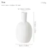 Vaso de Cerâmica Texturizado Branco Simples Pintado à Mão para Decoração Suave e Arranjo de Flores, Disponível para Vendedores de E-commerce, Lote Misto de Pedido Pequeno, Suprimento em Estoque