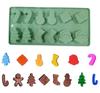Em estoque Árvore de Natal 12 cavidades molde de silicone para chocolate silicone de grau alimentício utensílios de cozinha para panificação fabricantes atacado