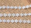 Renda Branca Vazada Bordada Acessórios de Renda Roupas Colar Porta-Cartões de Roupa Artesanal DIY Borda Estreita Decorativa