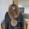 Bufanda de Piel de Zorro Estilo Nuevo para Mujer, Otoño e Invierno Engrosada Doble Cara Estilo Coreano Versátil Calentador de Cuello Bufanda de Felpa de Piel Sintética