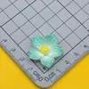 Clip para el pelo de flor de cinco pétalos puntiagudos con destellos finos de color brillante, pinza para el pelo, cuerda para el pelo, pinza de sujeción, pegamento de crema, pegatina para nevera DIY, accesorios de resina, accesorios
