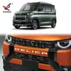 Adecuado para Mitsubishi 23 Delica Mini Rejilla Delantera Modificada Embellecedor Galvanizado Marco Decorativo Especial para Rejilla Delantera