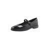 Zapatos Mary Jane de piel auténtica, sencillos y versátiles, de estilo literario, para primavera de 2024, con tacón bajo y punta redonda, planos de piel de vaca con aceite de caballo para mujer.