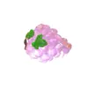 Paisagem em Miniatura Criativa Brilha no Escuro Uva Roxa Simulada e Pera Branca Brinquedos de Comida Figurinhas Fofas Decorações DIY Acessórios de Pacote Surpresa Pequenos Enfeites