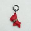 Estoque Transfronteiriço Mini Método Luta de Cachorros Chaveiro Desenho Animado Pingente de Cachorrinho de Couro Chaveiro de Carro Acessórios para Capa de Celular