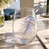 Nueva Cristalería Artesanal de Halloween transfronteriza, taza de vidrio con temática oceánica, taza creativa de vidrio para té y agua