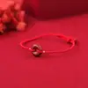 Nuevo Pulsera de Hebilla de Seguridad Cinnabar para el Año del Zodiaco de Niñas Pulsera de Cuerda Roja Tejida Diseño de Nicho Ins Pulsera Versátil