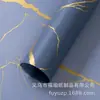 Papel de Envoltura para Flores Impermeable con Patrón de Mármol Dorado Papel Liso Coreano