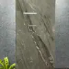 Azulejos de Piso de Pedra de Luxo Estilo Francês Preto Minimalista com Padrão de Mármore 60*120 Azulejos Cerâmicos para Hotéis e Supermercados, Azulejos Brilhantes Cor de Café