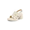 Sandalias Casuales de Tacón Alto con Punta Abierta Chuyuji para Mujer, Novedad Verano 2026 Versátiles con Suela Gruesa de Tacón Grueso Calzado Romano para Mujer