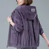 Nueva Chaqueta de Pana Otoño e Invierno 2026 para Mujer, Talla Grande Casual, Corte Holgado, Adelgazante, Estilo Madre de Moda, Chaqueta Elegante