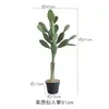 Cacto Artificial Planta Verde Decorativa em Vaso Biónica Tropical Desértica Pacote de Paisagismo Combinação Falso Cactus