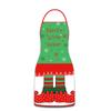 Nuevo Delantal Navideño Transfronterizo Impermeable y a Prueba de Aceite Regalo de Navidad Delantal Decorativo Creativo y Divertido a partir de una pieza