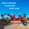 Excavadora de araña pequeña de alta calidad, zanjadora agrícola de ingeniería, excavadora de tracción de ruedas multifuncional