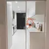 Adesivo Fofo de Desenho Gato da Sorte Oi Banheiro Loja de Chá com Leite Porta de Vidro Janela Espelho Decoração Adesivo de Parede Interessante