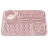 Alfombrilla Popular para Lamer Mascotas Transfronteriza, Alfombrilla de Silicona de Grado Alimenticio para Entrenamiento de Alimentación Lenta con Ventosa, Plato Multifuncional para Alimentar Gatos y Perros