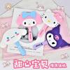 Comercio Exterior Transfronterizo Sanrio Espejo Peine Dos en Uno Espejo de Mano Kuromi Lindo Femenino Dormitorio Espejo de Maquillaje Conveniente