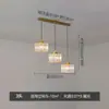 Lámpara de Comedor Lámpara de Araña de Lujo Ligero Lámpara de Cristal Tres Cabezas Simple Moderna Mesa de Comedor Barra Cubierta Redonda Creativa Lámparas de Cocina