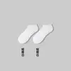 Calcetines de Algodón para Hombre, Calcetines de Media Caña para Primavera y Otoño, Resistentes al Olor, Absorbentes del Sudor, Suela de Toalla, Calcetines Deportivos Largos Blancos para Baloncesto al por Mayor