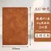 Caderno com Logo Impresso, Livro de Registros de Couro Macio para Escritório, Conjunto em Caixa de Presente, Caderno de Aparência Sofisticada com Fecho Magnético