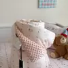 CELING Estilo coreano estampa fofa de desenho animado, um lado feito de 100% algodão, o outro lado feito de fleece macio e reconfortante, manta acolchoada tudo-em-um para primavera, outono e inverno