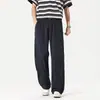 Calça de Trabalho Estilo Americano para Homens, Verão, Corte Reto Solto, Nova 2026, Calça Esportiva Versátil Tendência, Calça Casual de Caimento Amplo
