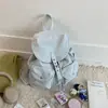 Mochila Estilo Coreano para Estudiante Universitario 2025 Nueva Tendencia de Verano Tendencia de Moda Versátil Bolsa de Estudiante de Gama Alta