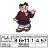 Parche de Tela Bordado Parche Bordado de Computadora de Doraemon Accesorios para Ropa Infantil Oso de Dibujos Animados Pegamento Posterior Parche Termoadhesivo Aplique Insignia