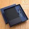 2026 Set de Regalo Caja de Cuaderno A5 Cuaderno de Cuero Suave Cuaderno de Trabajo Bloc de Notas Logo Personalizable Caja de Regalo Empresarial