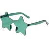 Nuevas gafas de sol de estrella de cinco puntas con personalidad de moda, gafas de sol sin marco transfronterizas, gafas de sol de playa divertidas para fiestas de moda