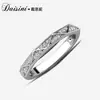 Anillo Desini de Plata de Ley S925 Diseño de Diamante Anillo Sentido de Diseño Moda Anillo de Diamante Mosan Femenino Ins