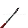 Pluma para uñas pintura pluma fila pincel pincel pincel puntiagudo Barra Roja y Negra pincel de punta única al por mayor