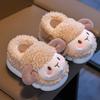 Nuevas Pantuflas de Algodón 2025 para Niños y Niñas, Lindas para Niños y Bebés, Bolsas Cálidas para el Hogar con Suela Gruesa y Felpa Antideslizante