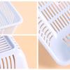 Cesta de armazenamento retangular ins Hollow Fruit Sieve Snacks Diversos Cesta de armazenamento Cozinha Frutas e Vegetais Cesta de drenagem Alta coleção