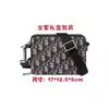 Nova Bolsa Transversal Masculina, Bolsa de Ombro Versátil e Fashion em Lona Jacquard, Mini Bolsa para Câmera, Clutch Quadrada com Zíper