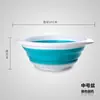 Bacia Dobrável para Iscas Silicone Dobrável Portátil Equipamento de Pesca Dobrável Leve Isca