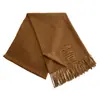 Novo Cachecol Feminino Outono e Inverno 2025 em Falso Caxemira, Cor Sólida, Espessado, Quente, Cachecol de Pescoço e Xale Versátil, Atacado do Fabricante
