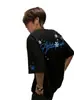 Transfronterizo 2026 Verano Nuevo Bordado de Copo de Nieve Camiseta de Manga Corta para Hombre Estilo Americano Moderna Alta Calle Holgada Elegante Camiseta
