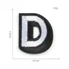 Etiqueta Bordada por Computadora Parche Adhesivo Accesorios para Ropa Insignia de Tela con Letra Inglesa Etiqueta de Tela Pegatina de Tela Bordada