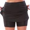 Pantalones deportivos casuales de cintura media para mujer, de color liso, con bolsillo, de moda de comercio exterior, Amazon. Nueva falda corta.